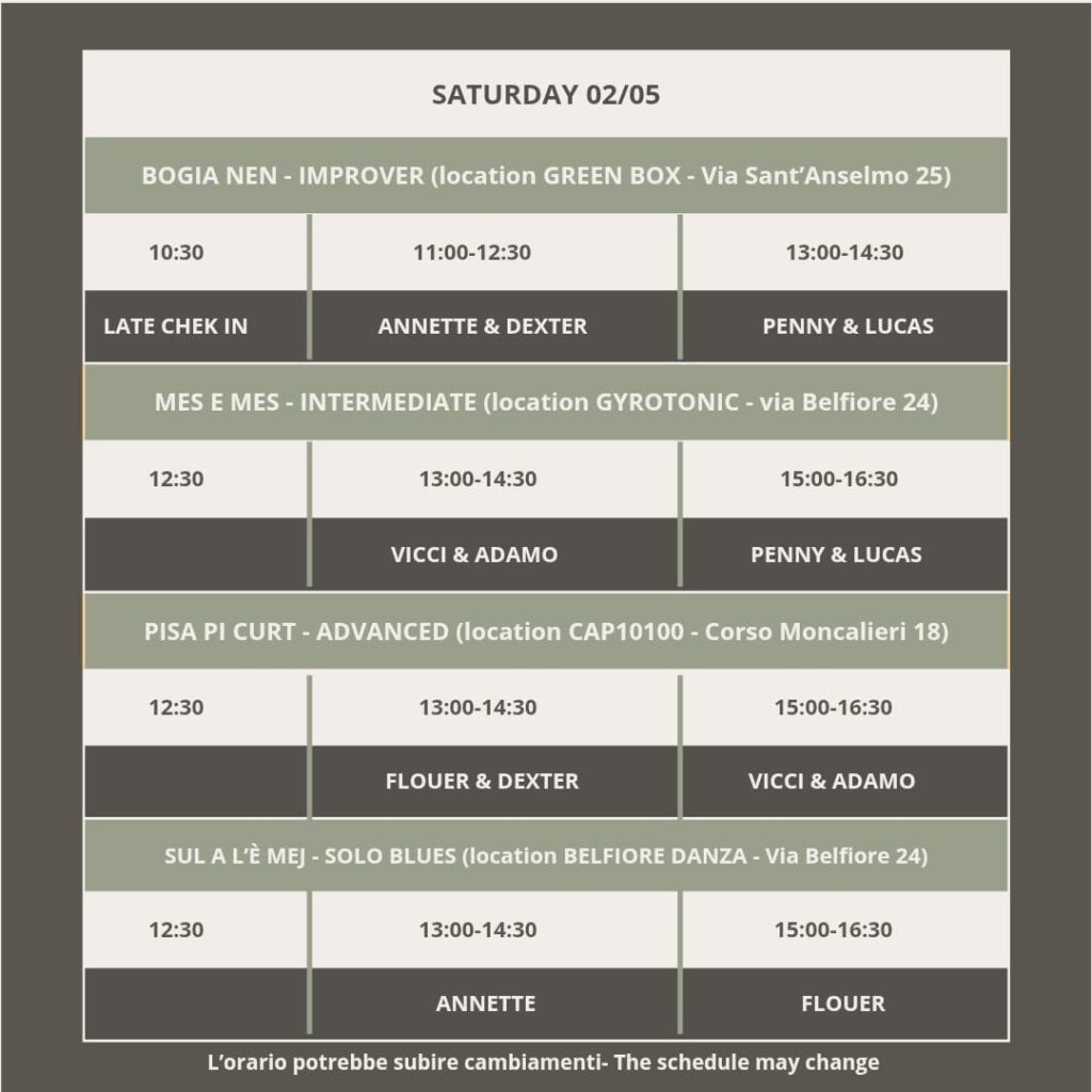Party Schedule 02-05